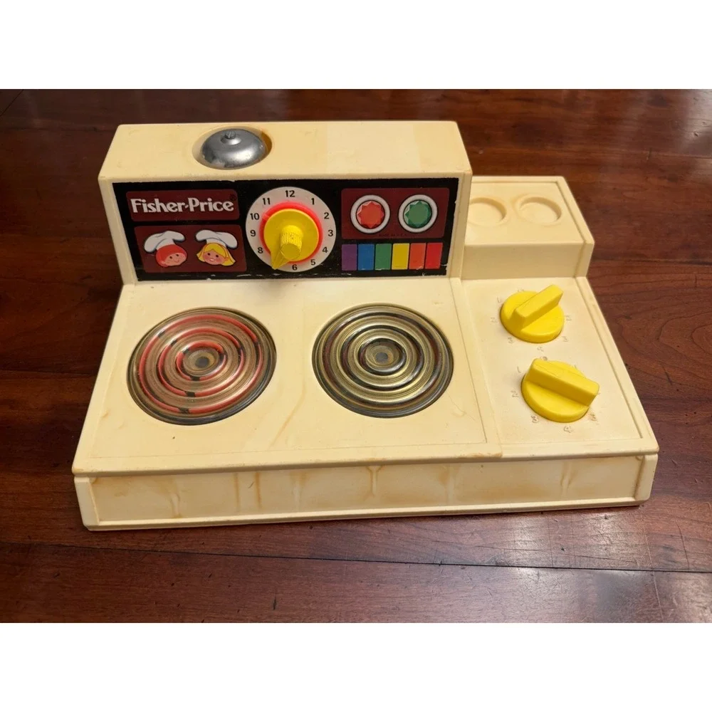 Fisher Price Vintage 1978 STOVE TOP Toy Range w/ Glowing Magic Burners 919 E10 - Picture 1 of 4